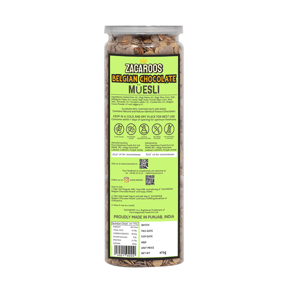 Belgian Chocolate Muesli | Powered by Millets