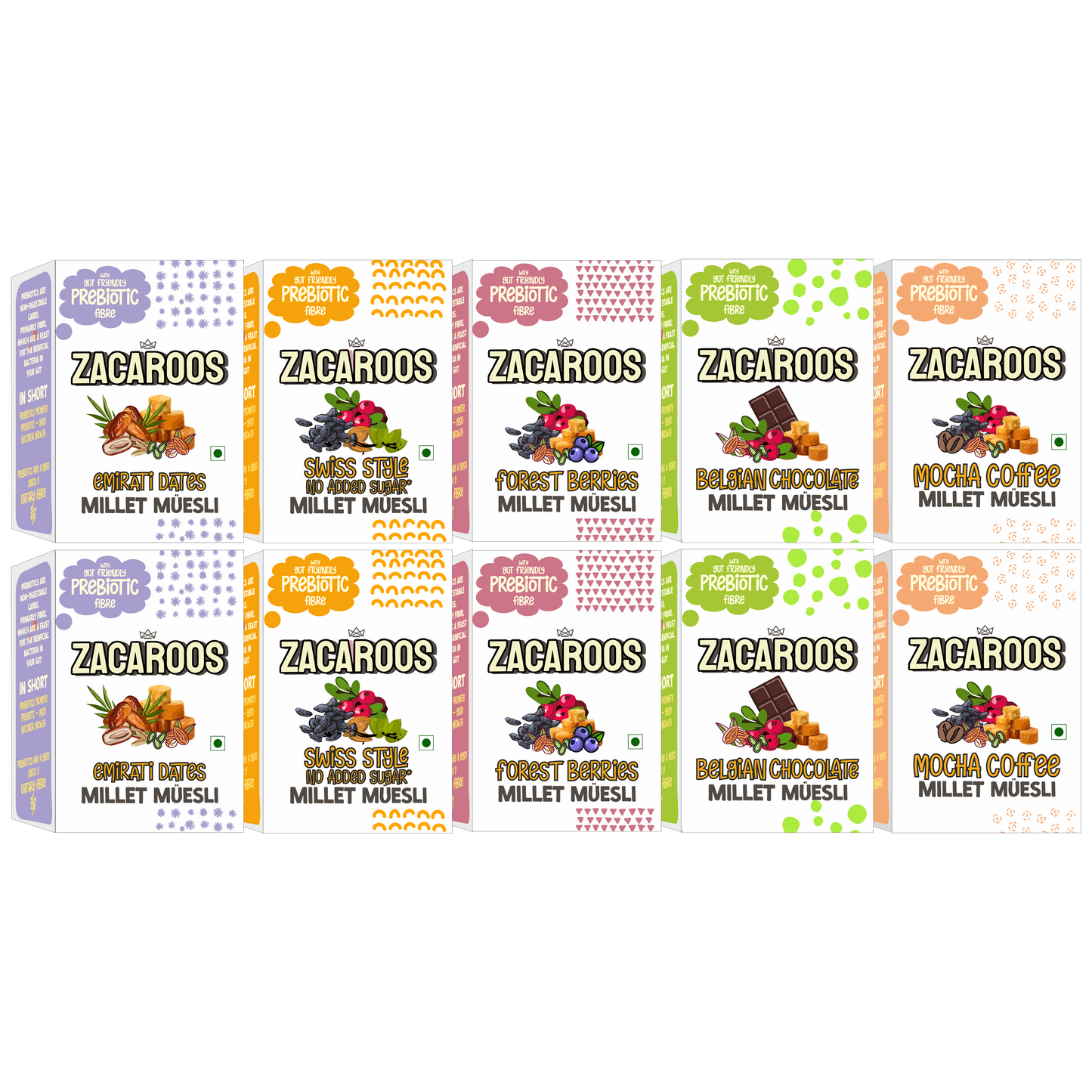 Prebiotic Muesli Variety Pack | Made With Millets 350g